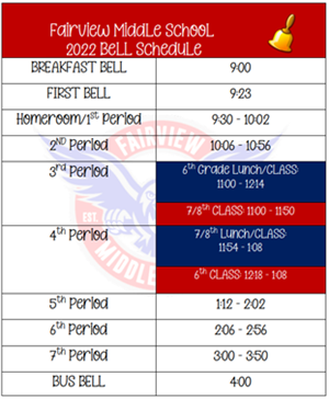 Bell Schedule